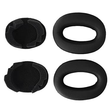 Imagem de Almofada de reposição para fones de ouvido, almofadas de reposição para fones de ouvido ultrafinas e duráveis ​​Confortáveis ​​para fones de ouvido Sony MDR‑1000X WH‑1000XM2(Preto)