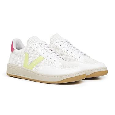 Imagem de Tênis Feminino Casual Caminhada Acadêmia Branco Com Rosa Tamanho:33;Cor:Branco com Rosa;Gênero:Feminino