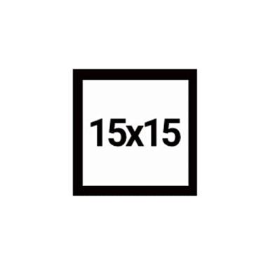 Imagem de Moldura 15x15 com Eucatex (MDF) Preta