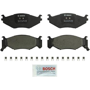 Imagem de BOSCH Conjunto de pastilhas de freio a disco semimetálicas premium QuietCast BP522 – Compatível com Chrysler LeBaron, Town & Country; Dodge Caravan, Daytona, Spirit; Plymouth Acclaim, Voyager; FRONT