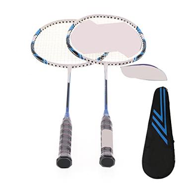 Imagem de Raquetes de badminton leves, conjunto de raquetes de badminton portátil para jogo de badminton ao ar livre