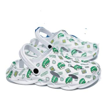 Imagem de SHABADUER Tamancos de verão masculinos e femininos, sapatos de água casuais confortáveis, atacadistas, sapatos de praia, Preto/Verde, 0 Women/14 Men