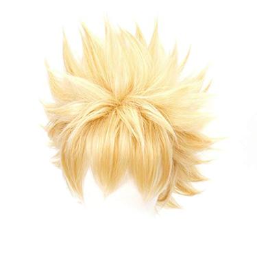 Imagem de Peruca Cosplay Anime, Peruca Festa Halloween, Rede Cabelo (Peruca Bakugou Katsuki)