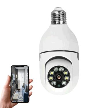 Imagem de Camera Lampada Ip Wi-Fi 360º Com Aplicativo E Acesso Remoto