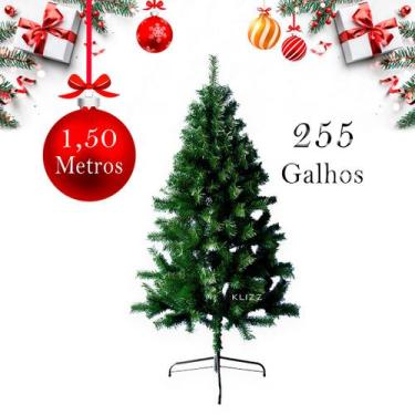 Imagem de Arvore De Natal 1,50 Grande 255 Galhos Cheia Pinheiro Luxo - Klizz