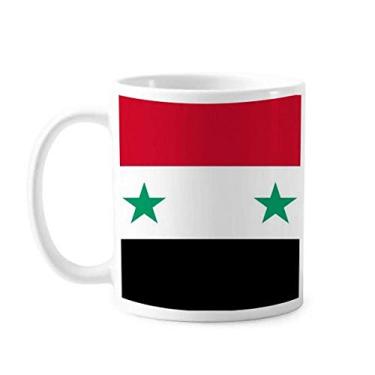 Imagem de Caneca de cerâmica com bandeira nacional da Ásia, país da Ásia, cerâmica para café, xícara de porcelana