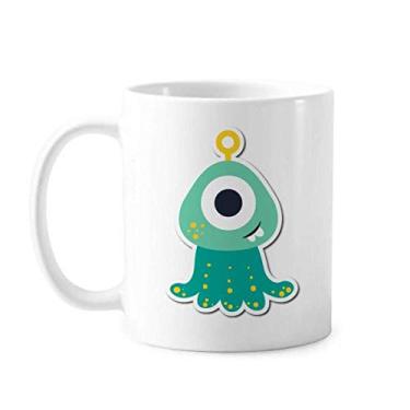 Imagem de Caneca de cerâmica Cyclops do monstro do universo e alienígena xícara de porcelana de café