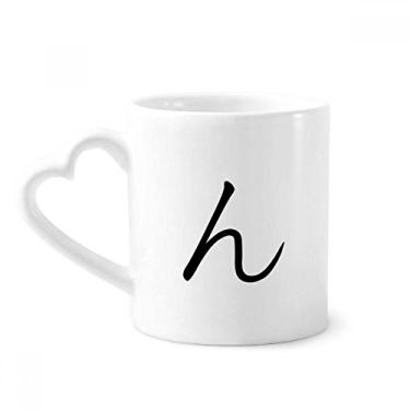Imagem de Caneca japonesa Hiragana personagem N caneca café cerâmica copo de coração de vidro