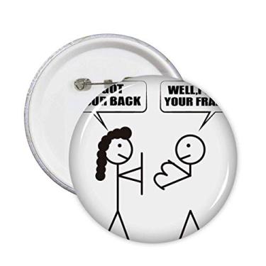 Imagem de Peito Battle Back Art Déco Presente Moda Broche Emblema Botão Emblema Acessório Decoração 5 peças