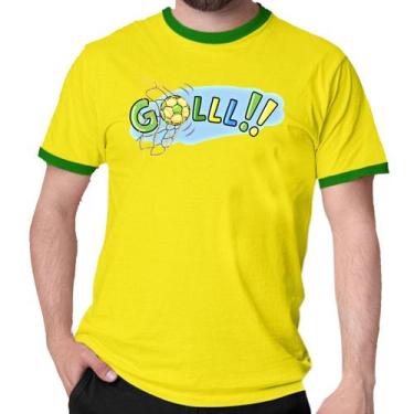 Imagem de Camiseta Gol Do Brasil Camisa Copa Futebol Verde E Amarelo - Mago Das