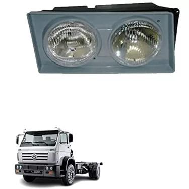 Imagem de FAROL DIR VW WORKER 13190 15190 17310 26220 26310 13170 15170 17300 24220 26300 40300 26260 13150 13180-2000 A 2002 MASCARA PRATA