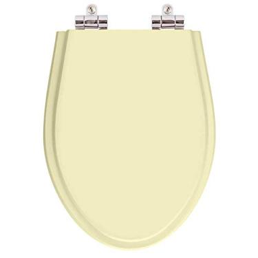 Imagem de Assento Sanitario Poliester com Amortecedor Absolute Bone (bege Claro) para Vaso Ideal Standard