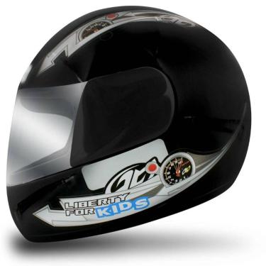 Imagem de Capacete Liberty Four Kids Infantil Preto - 54