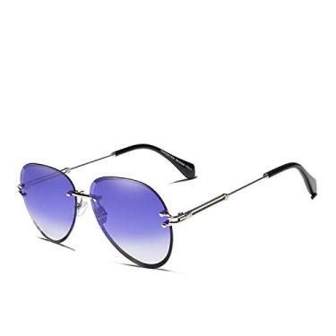 Imagem de Óculos de Sol Feminino Aviador Colors Kingseven Proteção UV400 Gradiente N802NS (C4)