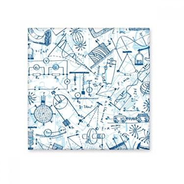 Imagem de Azulejo de cerâmica brilhante com gráfico de mecânica eletromagnética azul