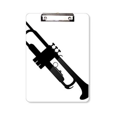 Imagem de Prancheta de música clássica com sons de vitalidade e pasta, placa de apoio A4