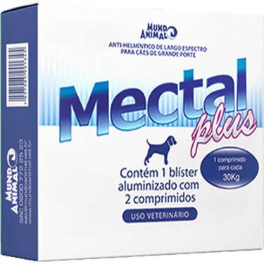 Imagem de Anti-Helmíntico Mundo Animal Mectal Plus para Cães de Grande Porte - 2 Unidades