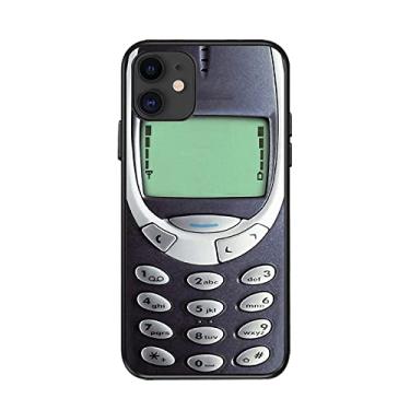 Imagem de Capa compatível com iPhone 13 Mini, capa fofa 3D divertida de silicone macio retrô com design elegante. Compatível com Nokia. Uma capa de telefone personalizada especialmente projetada para mulheres