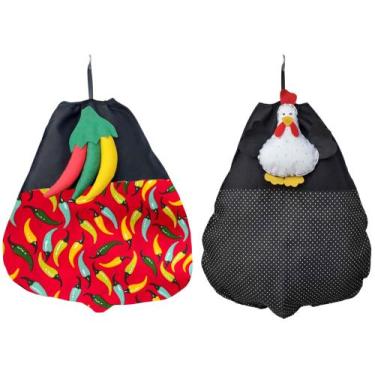 Imagem de Puxa Saco Cozinha Organizador Sacolinha Porta Sacolas Cores - Bento Ba