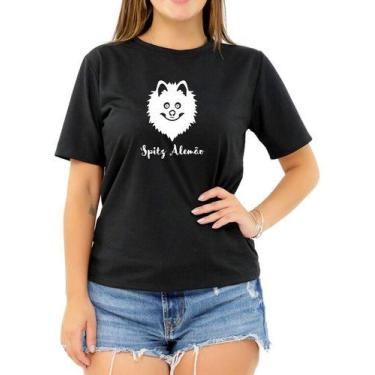 Imagem de Camiseta Pet Pomerânia Spitz Alemão Cachorro  Roupa Feminina - Loja Cl