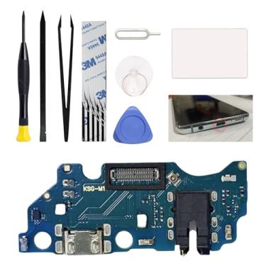 Imagem de Kit de substituição de porta de carregamento compatível com Galaxy A03 Core, conector de placa de base com kit de ferramentas, instruções (sem garantia de versão em português)