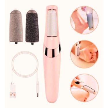 Imagem de Lixa Lixador Pés Elétrico Usb Portátil Remove E Trata Rachaduras Calos