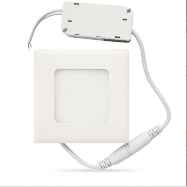 Imagem de Plafon Painel de led quadrado 12cm Bivolt  6W 6500k