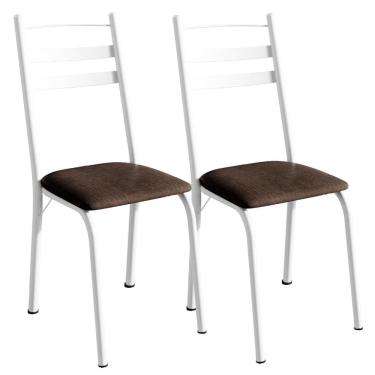 Imagem de Kit 2 Cadeiras Tubular America 061 Branco  ARTEF