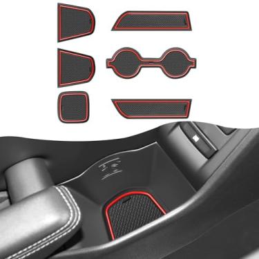 Imagem de SXCY Para Toyota GR86 2022-2025 2026 tapetes de porta para Toyota GR86 2025 2026 acessórios suporte de copo inserções forro porta-copos 2026 GR86 inserções de console tapetes forro (2022-2026 GR86