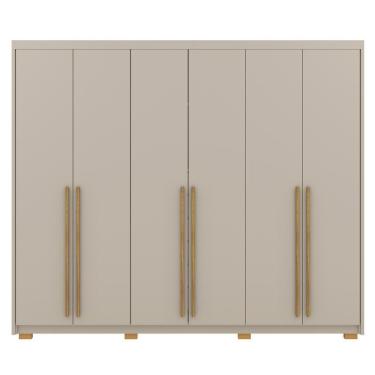 Imagem de Guarda Roupa Casal 6 Portas 3 Gavetas MDF 275 Cm Vlr Fend