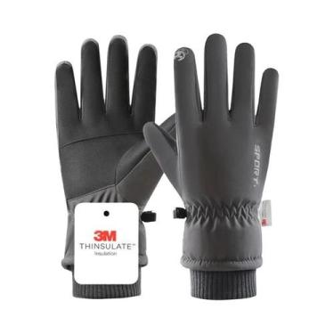 Imagem de Luvas Térmicas Unissex Impermeáveis Com Tela Sensível Ao Toque Para Es