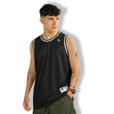 Imagem de Regata Champion Basket Street Black, Preto, P