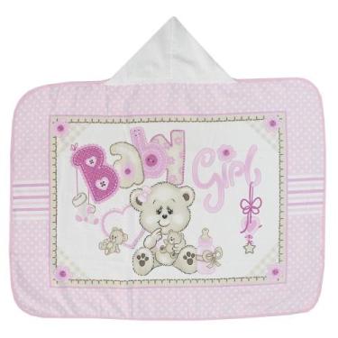 Imagem de Toalha de banho bebê com capuz 90 x 70 cm 100% algodão dohler baby 168