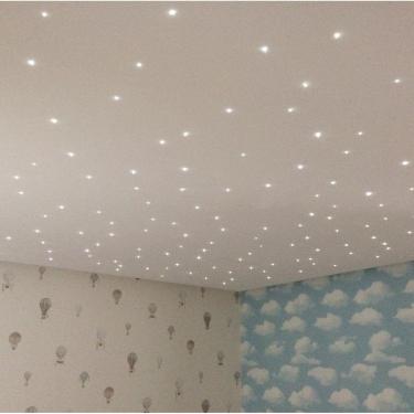 Imagem de Kit Iluminação Noite Estrelada 120 Pontos Fibra Otica Branca