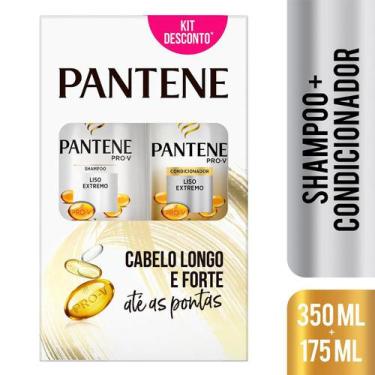 Imagem de Shampoo + Condicionador Pantene 350+175ml Liso Extremo Especial