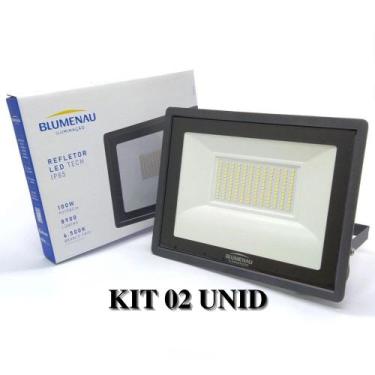 Imagem de Refletor Led 100W 6500K Branco Frio Bivolt Prova D' Água Ip65 Blumenau