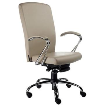Imagem de Cadeira Presidente Luxuosa Com Braços Fixos Linha Alpha - Design Offic