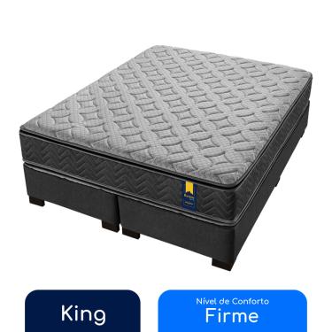 Imagem de Conjunto Box Super King Molas Ensacadas Americanflex Resiste Max 193x203x66cm