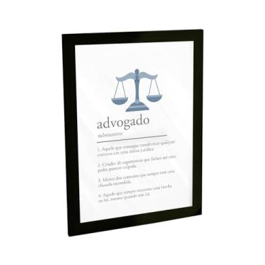 Imagem de Quadro Decorativo Profissão Advogado Definição Poster