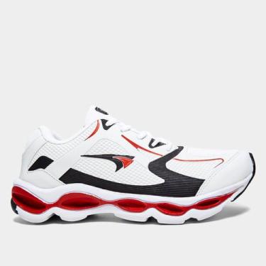 Imagem de Tênis Tryon Impacto Masculino, Branco, Vermelho, 39