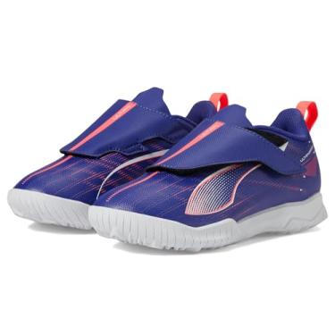 Imagem de PUMA Tênis de treinamento unissex infantil Ultra Play Hook and Loop Turf, Lápis-lazúli-puma branco brilho pôr do sol, 10 Little Kid