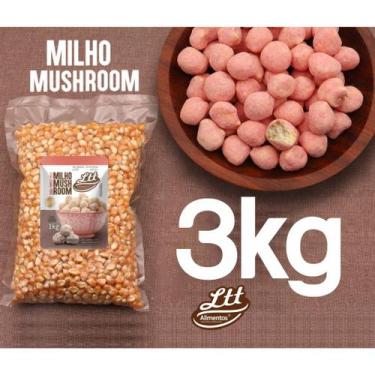 Imagem de milho mushroom EMBALAGEM REFORÇADA A VACUO 3kg - lttalimentos