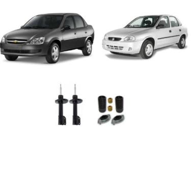 Imagem de Amortecedor + Batente Corsa Sedan Dianteiro 1995 Até 2001 GL GLS 1,6 -