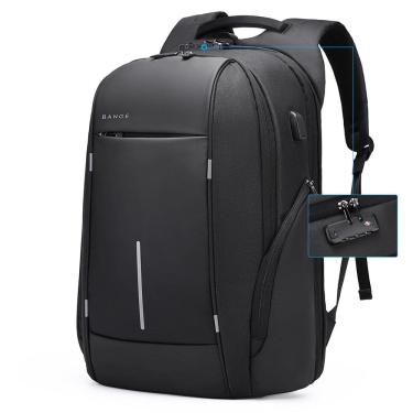 Imagem de Mochila de viagem BANGE para notebook Oxford de 15,6" à prova d`água