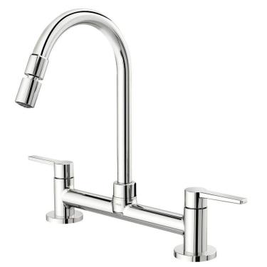 Imagem de Torneira Misturador de Cozinha Mesa Gali Quente/Frio 1/2" Giratório Articulado Docol