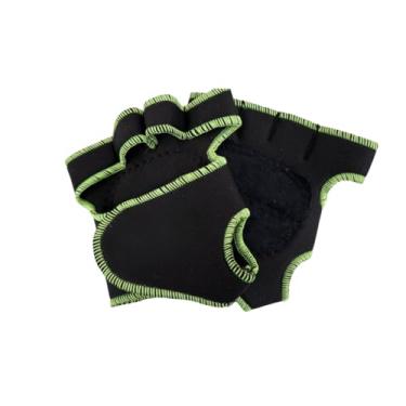 Imagem de Luva Para Treino Academia o Par Masculino/Feminino (Preto_Verde,P)