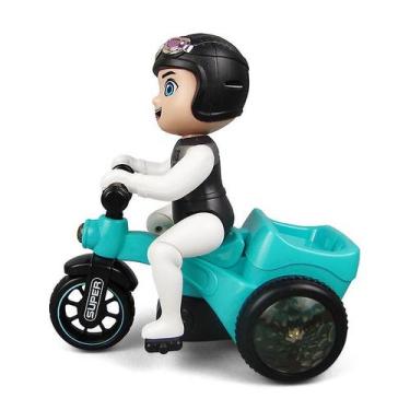 Imagem de Dumper giratório iluminado musical Stunt Toy Tricycle para crianças - 
