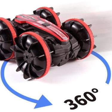 Imagem de RC Car for Kids 2.4 GHz Controle Remoto Barco Impermeável Vermelho - H