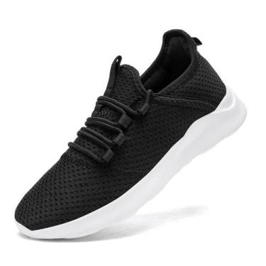 Imagem de Sapatos WYGRQBN, moda feminina, tênis de corrida preto/branco