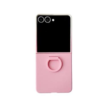 Imagem de Capa protetora dobrável com suporte para anel de dedo, capa fosca para celular Samsung Galaxy Z Flip 7 Fe Z Flip 6 Flip 5 (para Galaxy Z Flip6/JB PK)